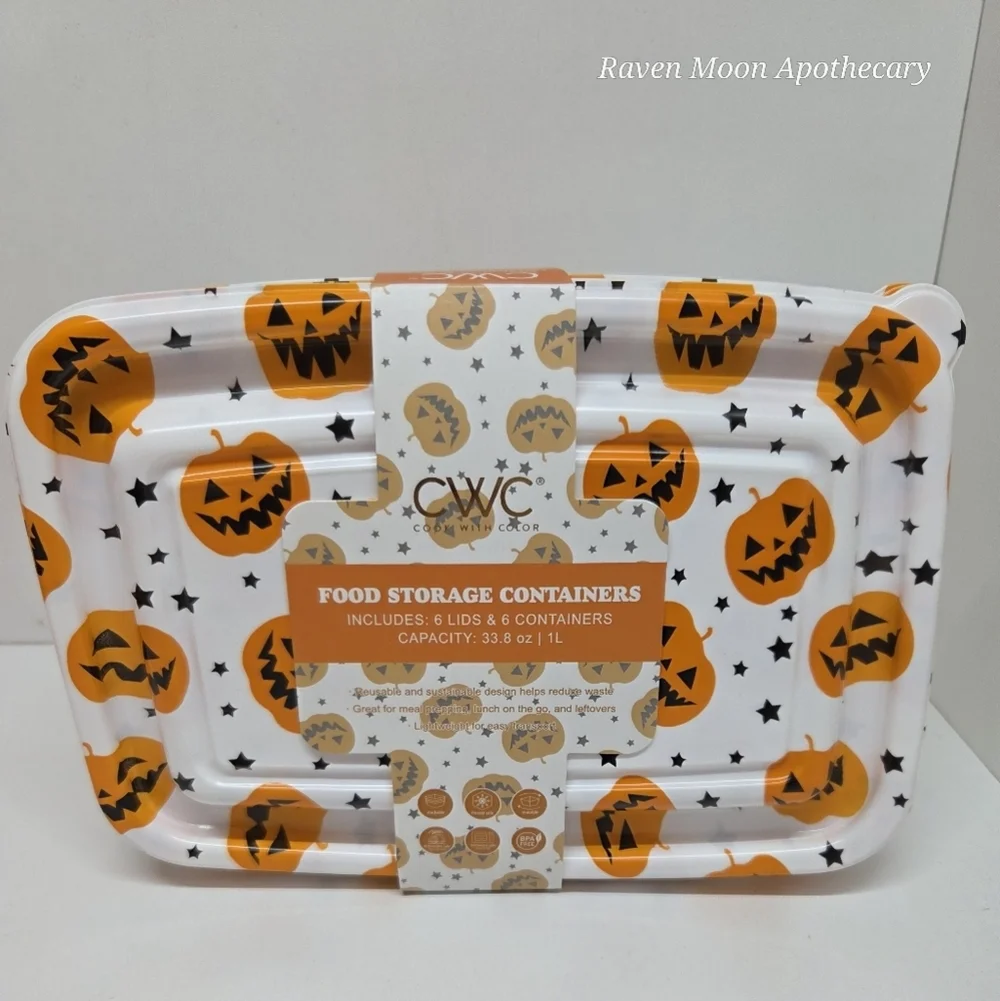 CWC Halloween Pumpkin Food Storage Containers - Picture 1 of 3